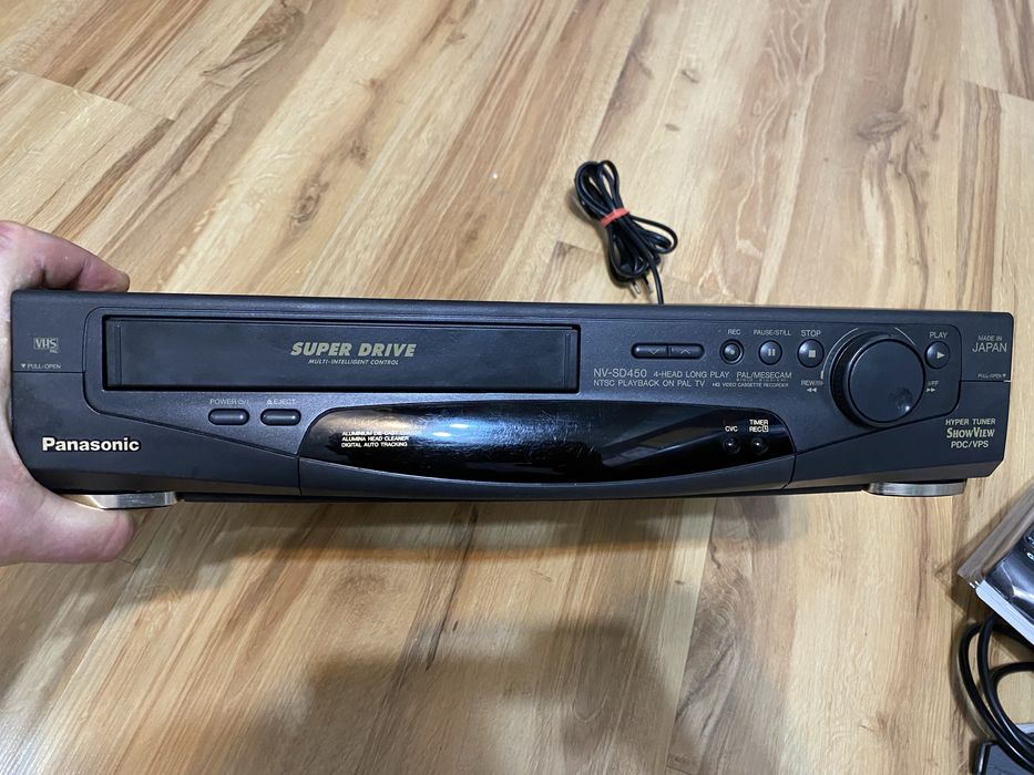 Panasonic NV-SD450+nowy pilot 8w1+stan b. dobry-podłączenie przez HDMI