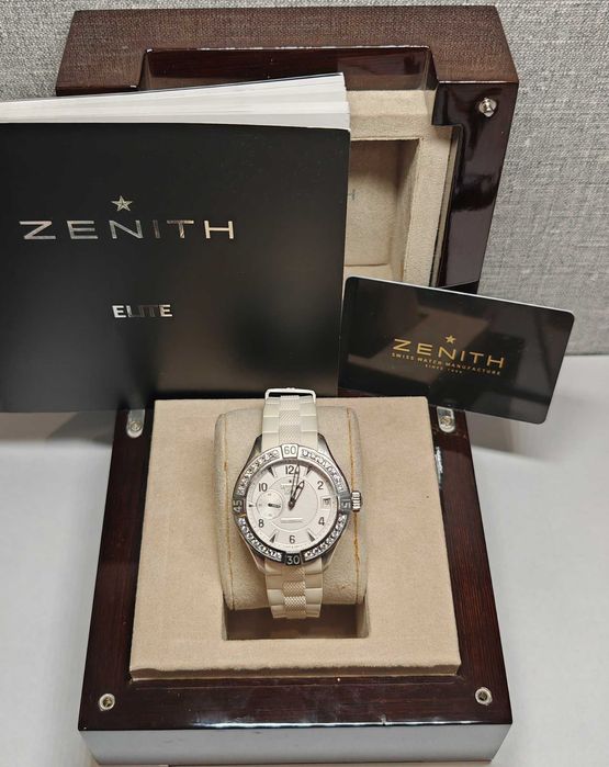 Жіночий годинник Zenith Defy Classic 38mm Lady Automatic Diamonds