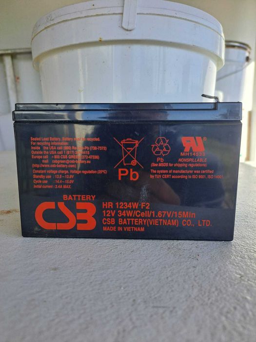 Bateria 12V 9Ah CS3 HR1234W F2
