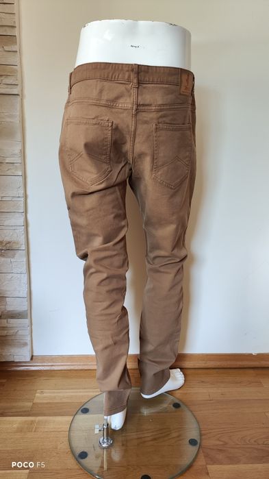 MCS ex Marlboro Classics rude spodnie materiałowe rozm 36 jak 38/32