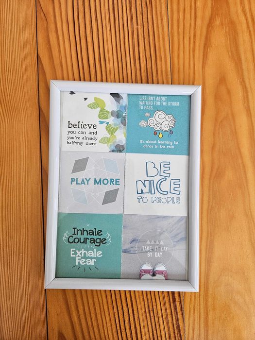 Moldura branca A5 15 x 17 cm