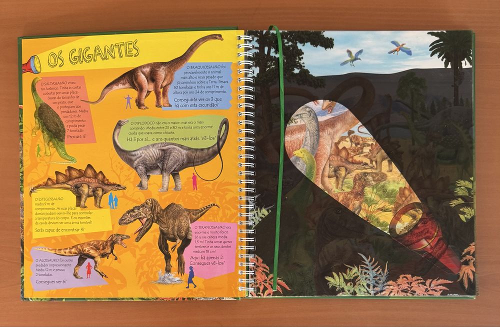 Livro Lanterna Dinossauros
