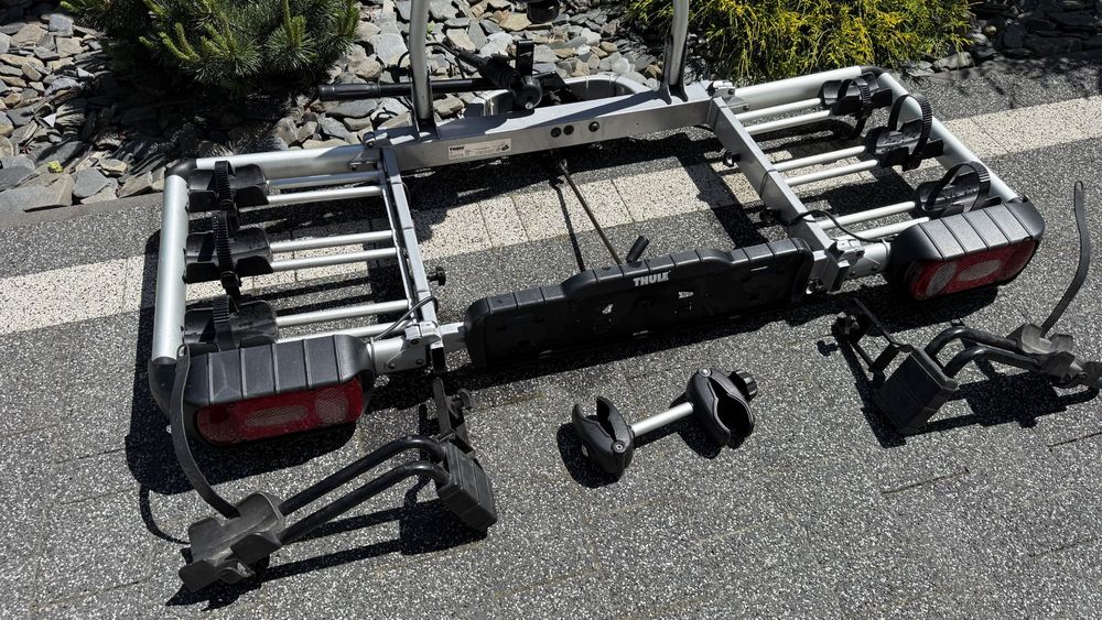Thule EuroClassic Pro 902 903 bagażnik samochodowy platforma na hak rowerowy elektryczne ebike 4 rowery 3+1