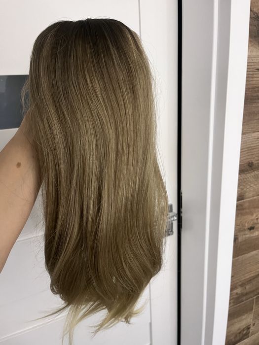 Topper ciemny blond z odrostem 55 cm