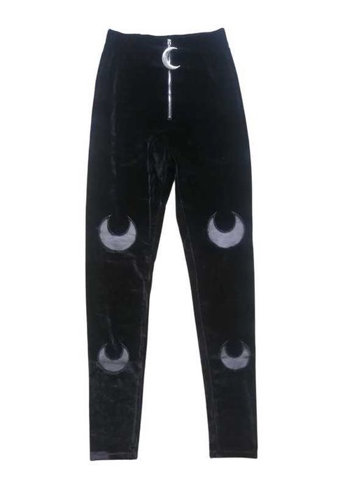 Legginsy moon witch killstar velvet restyle goth