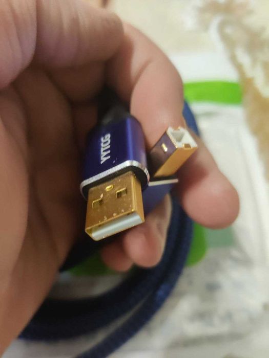 Hi-Fi кабель ЦАП DAC YYTCG Black Alpha Blue Silver C-B C-C 0.5 м - 2 м