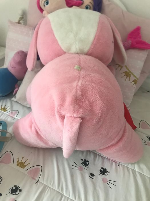 Urso peluche rosa