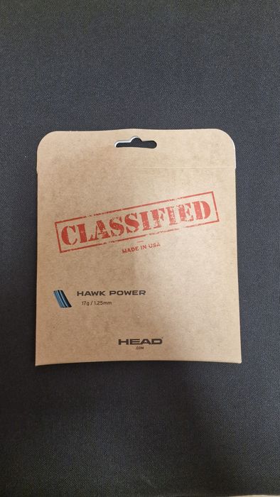 Naciąg tenisowy HEAD Hawk Power 1,25 mm Petrol 12 m - nowy