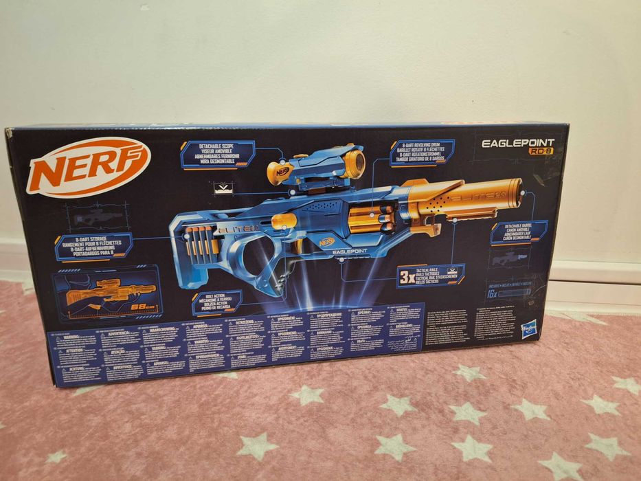 Nowa Nerf, wyrzutnia Elite 2.0 Eaglepoint Rd-8 + 16 strzałek, F0423