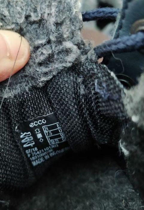 Ecco 24 ботинки на хлопчика зимові черевики чоботи сапоги взуття ессо