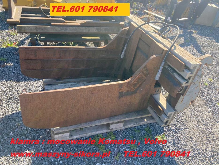 Chwytak do bali Balotów Makulatury Zaciski Ściski hydrauliczne Komatsu