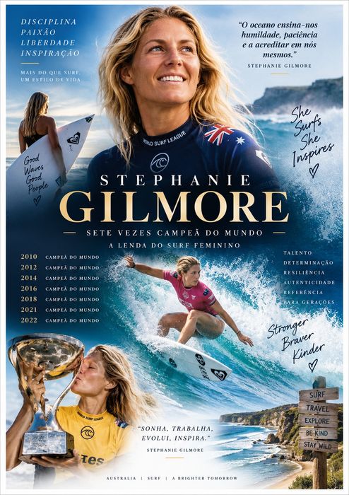 Lote 8 Posters novos Ícones do surf