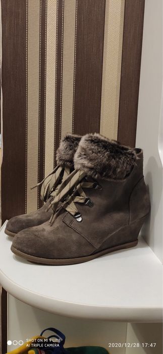 Черевички Clarks чобітки замша