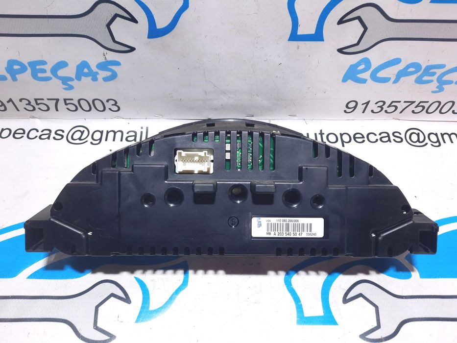 QUADRANTE MOSTRADORES PAINEL INSTRUMENTOS KM MERCEDES BENZ CLASS C