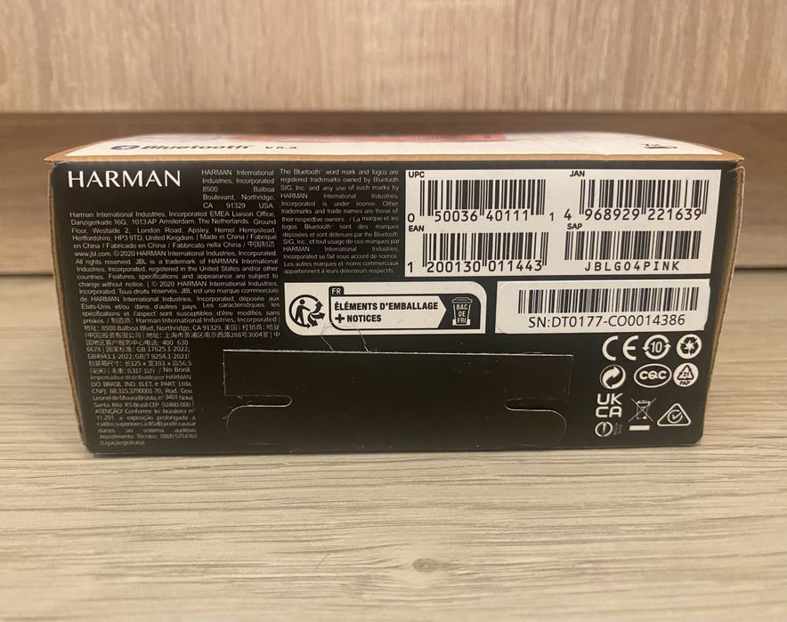 Oryginalny Głośnik Przenośny Bluetooth JBL Go4 Różowy