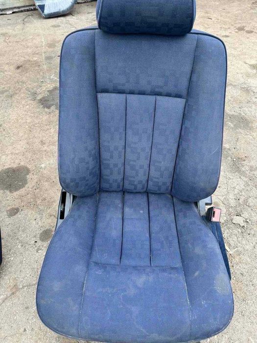 Салон Mercedes W140 седан. Синій тканьовий