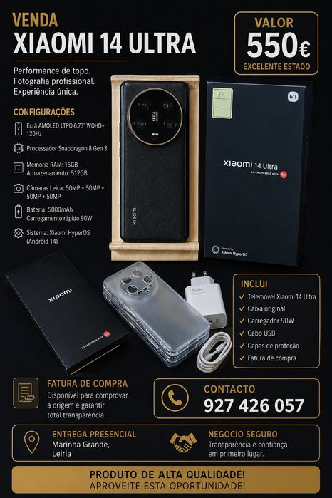 Xiaomi 14 ultra impecável
