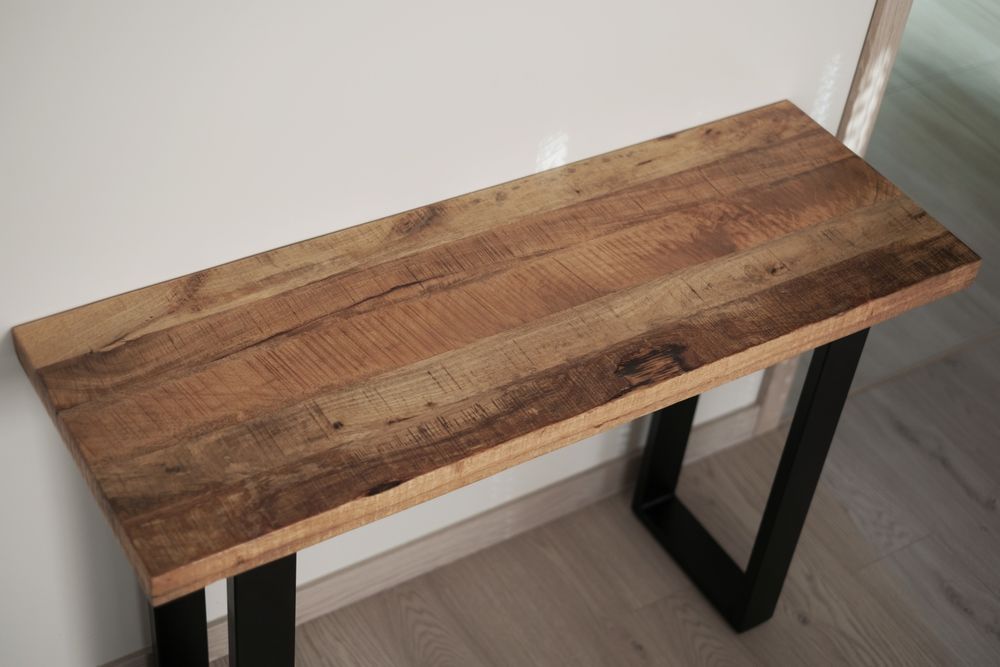 Konsola stolik Iron Craft 115x40cm Mango lite drewno loft industrial