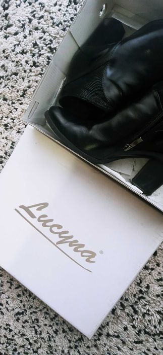 Botki skórzane r.40