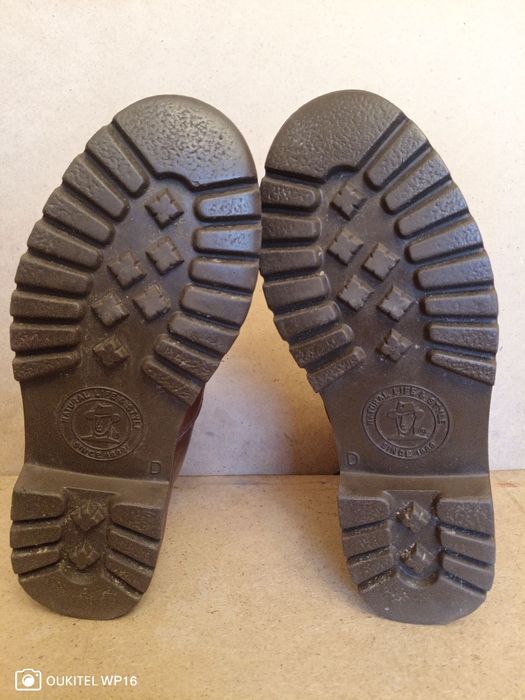 Ботинки тёмно-коричневый кожаные