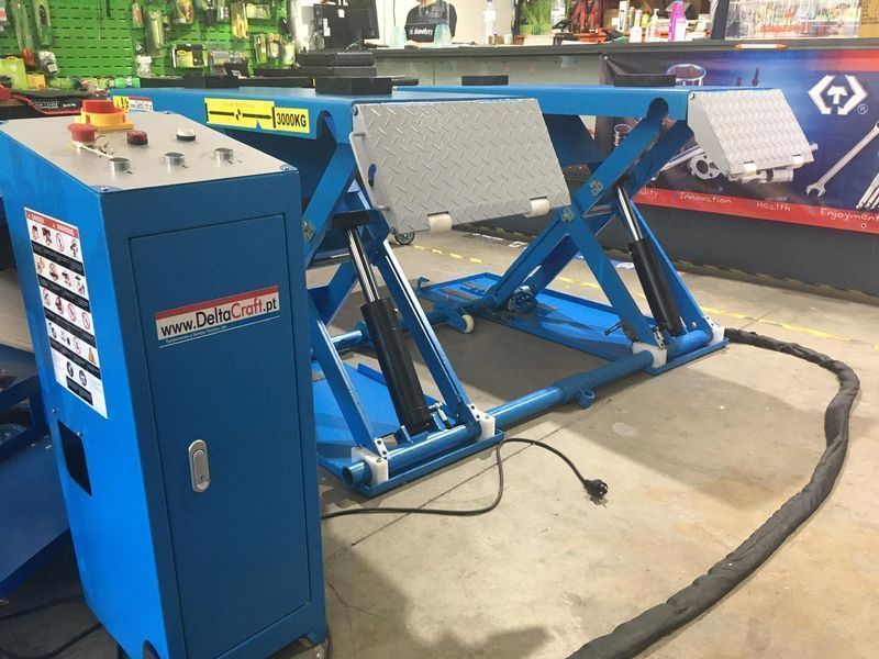 Elevador tesoura/esteira 1 metro 3000kg