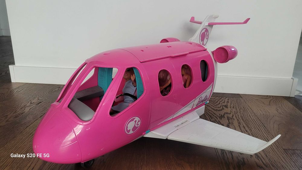 BARBIE DREAMHOUSE wymarzony samolot dla lalek + 2 lalki Barbie