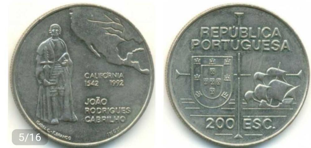 Moedas de 200$00 escudos Portuguesas de coleção

2 €