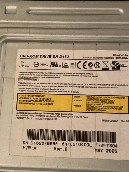 NEC dvd wenetrzny naped