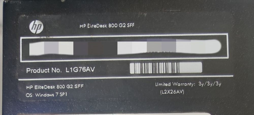 HP EliteDesk I5 6500