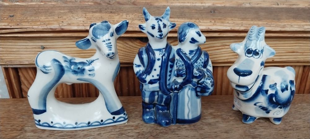 Символ наступного Року. Гжель. Баран.Козлик.Коза