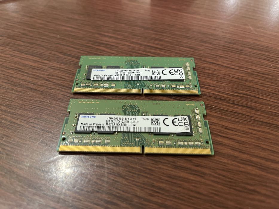 Оперативная память Samsung 8GB DDR4 3200MHz SO-DIMM для ноутбуків 2 шт