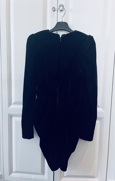 Sukienka welurowa velvet mała czarna Peace and Love 34 36