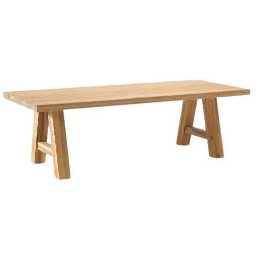 Stół do jadalni z litego drewna dębowego Ashton 6-os. 240x100cm