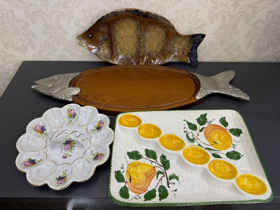 Сервировочная тарелка Тарелка для посхальных фаршированных яйиц Itali