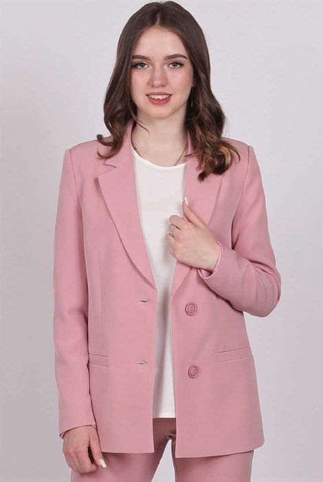 Піджак 029 пудровий креп