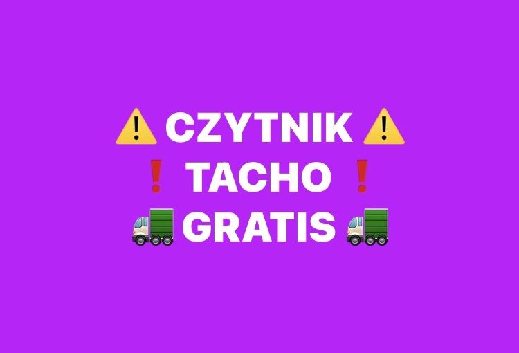 ‼️ → Czytnik do Tacho ‼️GRATIS‼️ + Rozliczanie Czasu Pracy ‼️