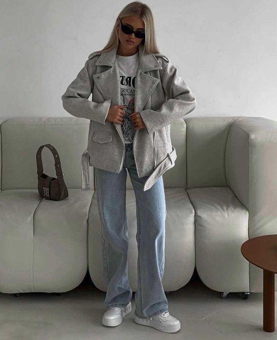 Весняна куртка косуха жіноча/Весенняя куртка косуха женская мод 502