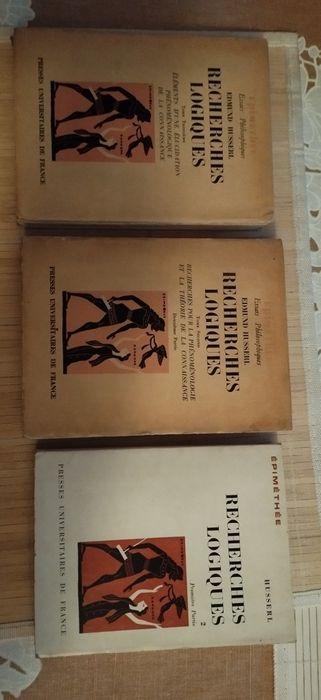 Edmund Husserl książka w j. francuskim, trzy tomy