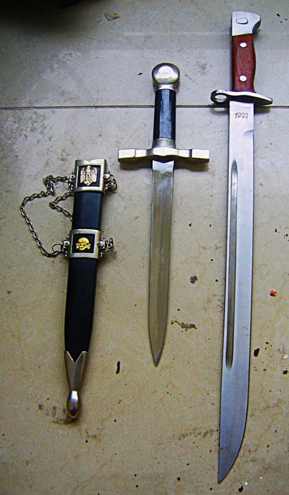 Długi Bagnet Radziecki ZSRR +Kordzik 3 Rzesza Generalski 1942r