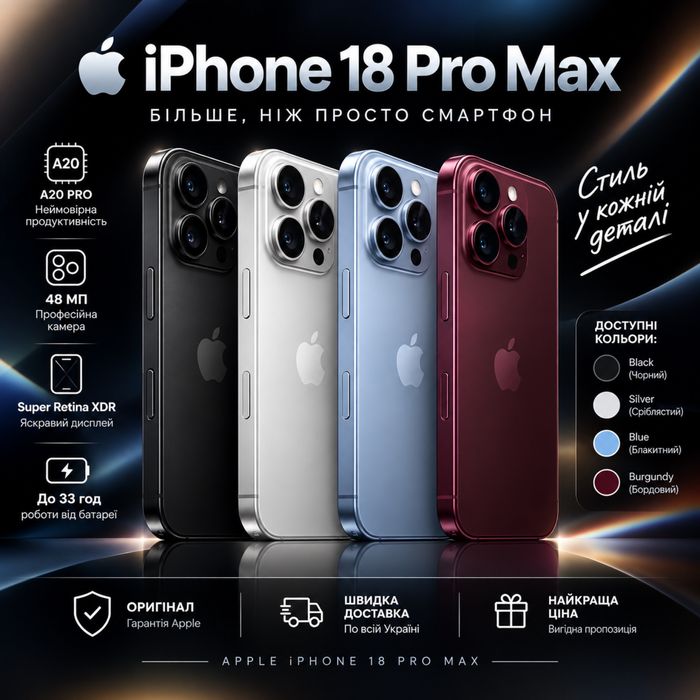 Продам iPhone 18 Pro Max