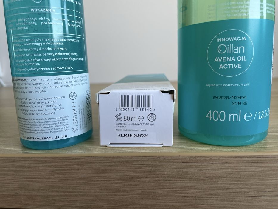 Oillan krem żel micelarny żel do mycia