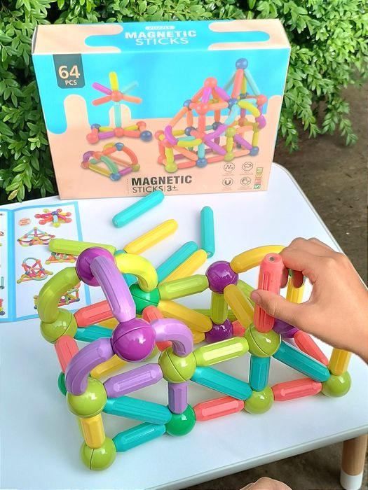 Магнітний конструктор,  64 деталі (олх доставкою 720грн)