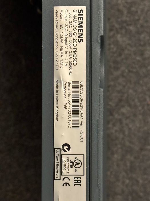 SIEMENS Sinamics G120D PM250D