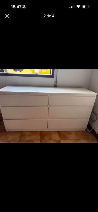 Cómoda de 6 gavetas