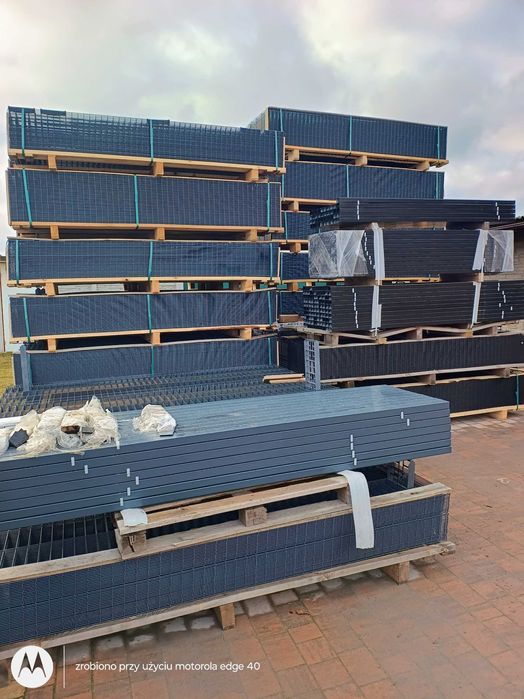 Ogrodzenie panelowe 3D 173 cm Śląsk montaż