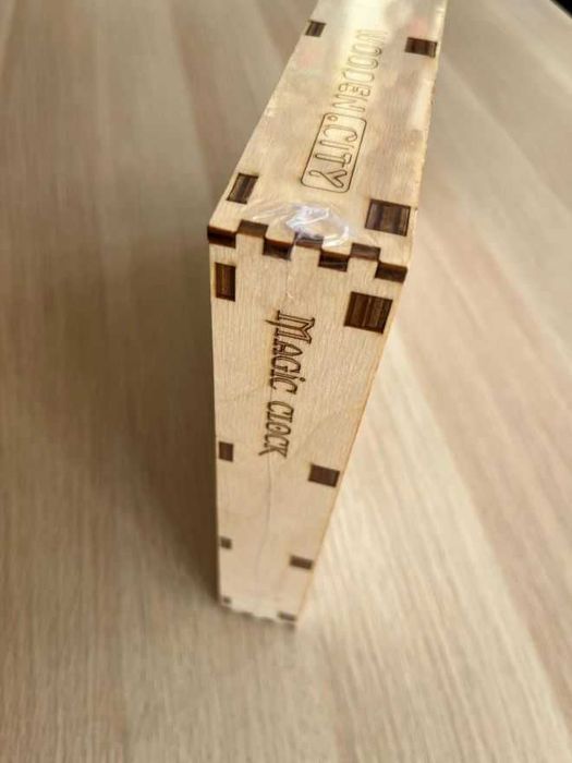 Relógio Mágico com mecanismo – Puzzle 3D em madeira – Novo e selado
