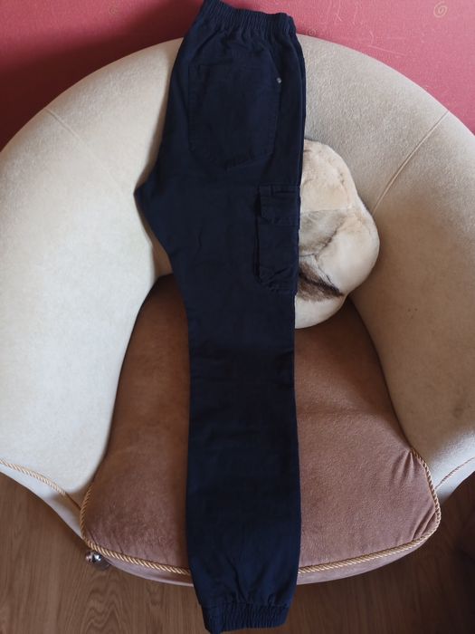 Штаны джоггеры тёмно-синий 18 лет рост 182