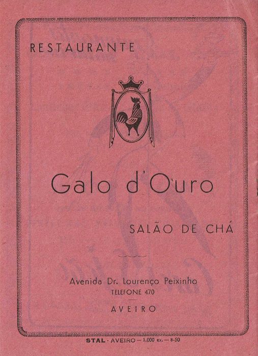 Prospeto da Orquestra Star do Casino Café Bera Rio - 1950 - Aveiro
