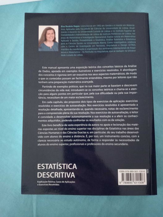 Livros científicos de Estatística, Marketing e Economia
