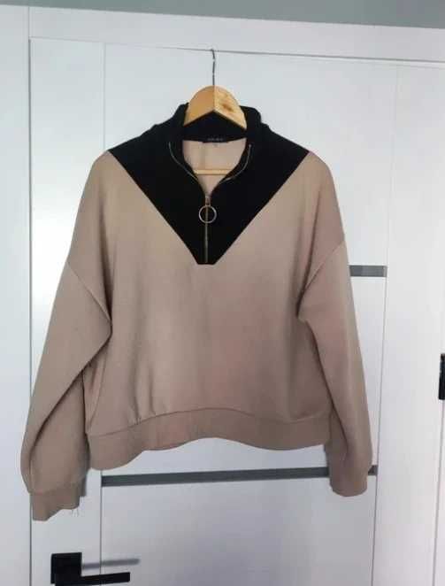 Bluza dresowa dres bez kaptura Amisu L brązowa